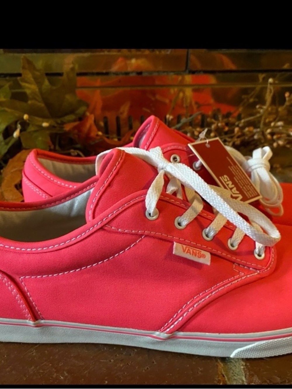 Vans Low-Top Canvas Sneakers in Hot Pink